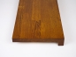 Preview: Windowsill Oak Select Natur A/B 26 mm, finger joint lamella, cherry oiled, with overhang